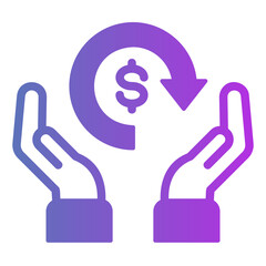 Obraz premium invest Gradient icon