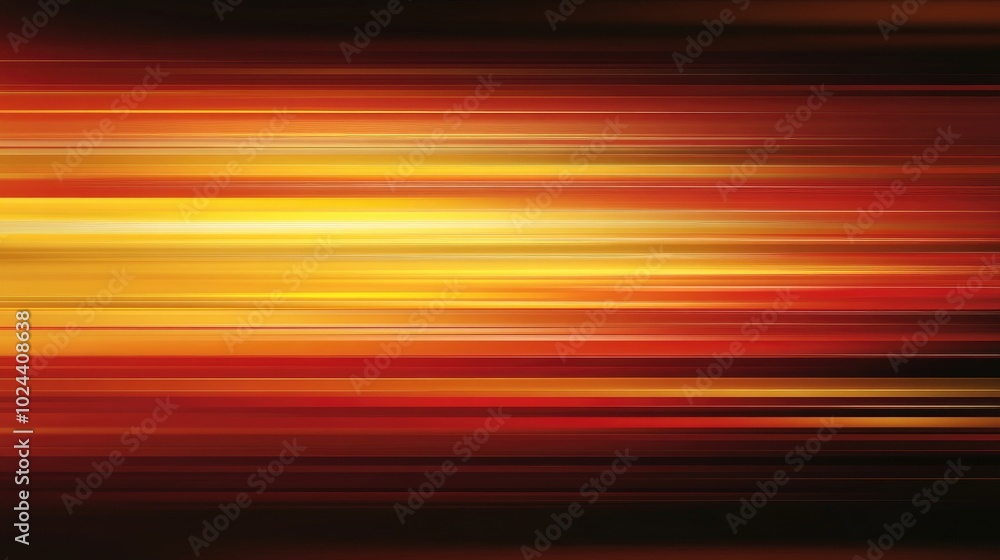 Poster Abstract Golden And Orange Horizontal Lines Background With Blurred Effect And Space For Text Evoking Luxury Joy And Celebration Perfect For Festive Or Cheerful Themes