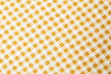 Beige, yellow fabric texture, photography, checkered pattern cloth  copy space