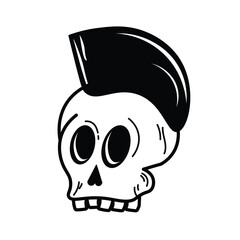 Punk Skull Illustration