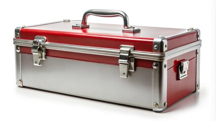 tool box closed isolated on white background panoramic