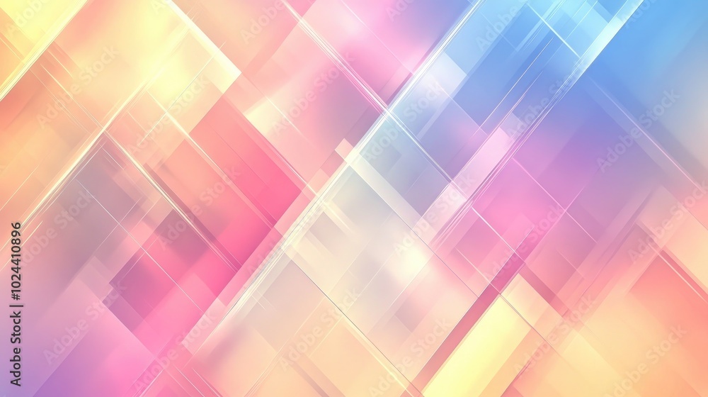 Poster Abstract geometric texture featuring a trendy blurred background with a gradient pattern ideal for motion wallpapers fantasy illustrations and various design projects