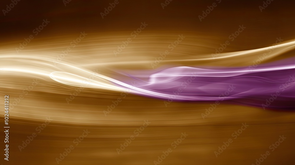 Poster abstract liquid flow in a single color, featuring soft waves and gentle movement, creating a peacefu