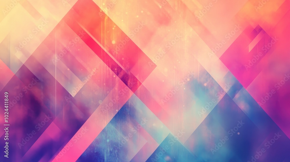 Aufkleber Abstract geometric texture featuring a colorful blurred background with a gradient effect ideal for themes textiles templates or fashion design