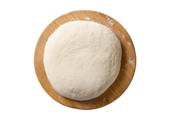 pizza dough isolated on transparent or white background
