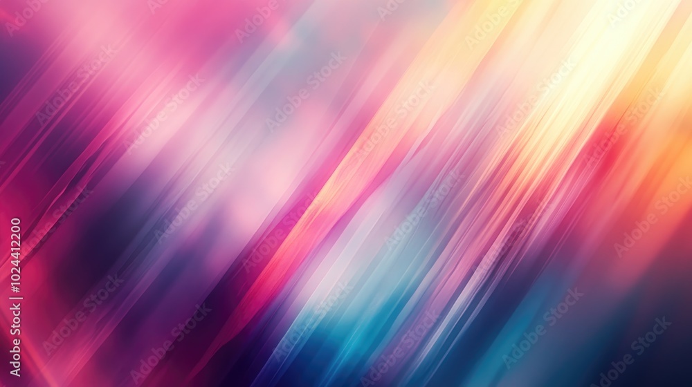 Poster Abstract geometric texture featuring a trendy blurred background with a gradient pattern ideal for motion wallpapers fantasy illustrations and various design projects