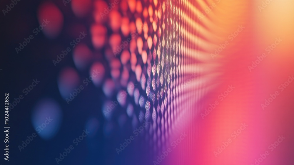 Poster Abstract geometric texture with a modern blurred background featuring a gradient illustration and motion pattern suitable for wallpapers interior use ornaments or creative design projects