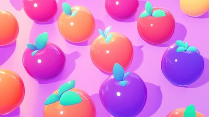 A close up of plums arranged on a table surface