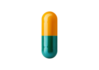 Pill isolated on transparent or white background