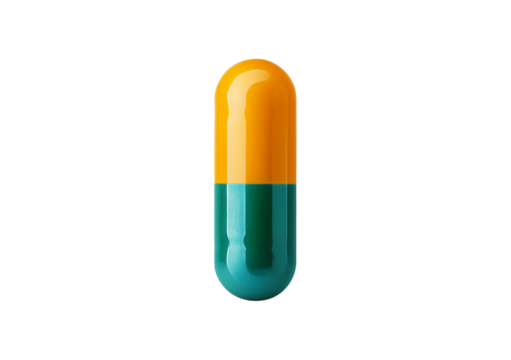 Pill isolated on transparent or white background