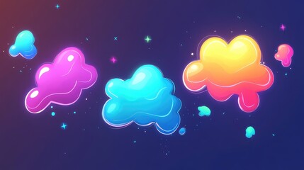 Abstract gradient background featuring a creative neon design Ideal for use in banners postcards and book illustrations Created using various digital tools