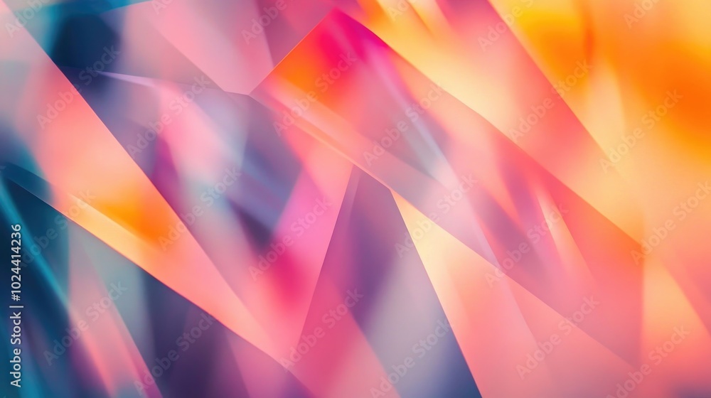 Poster abstract geometric texture featuring a modern blurred background gradient illustration and motion pa