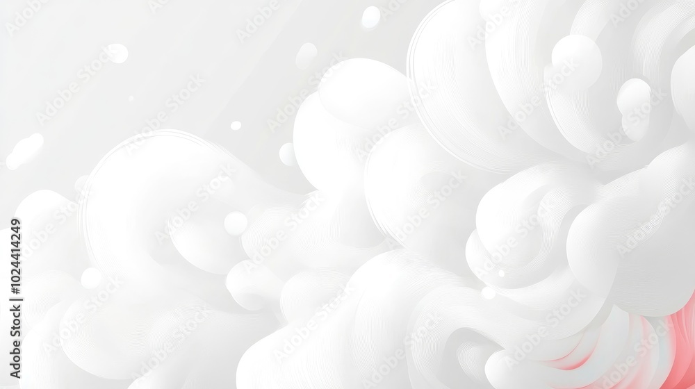 Poster abstract white smoke patterns on dark background