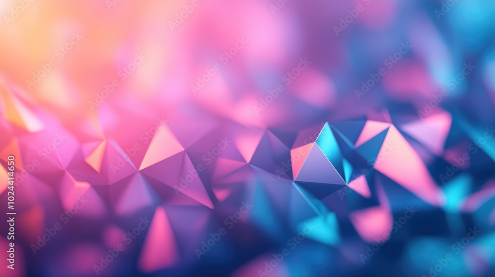 Aufkleber Abstract geometric texture featuring a vibrant blurred background with a gradient effect ideal for artwork interior design digital printing or various design elements