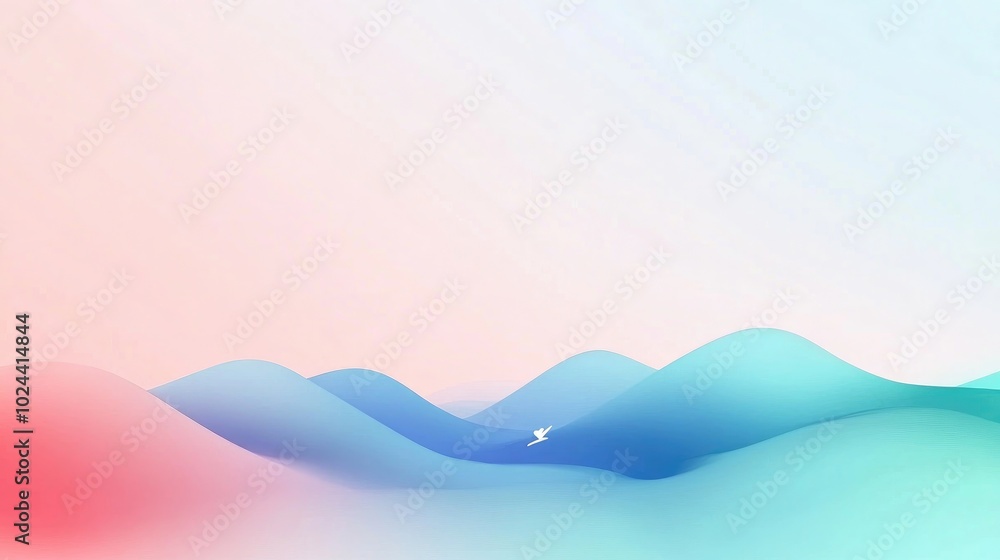 Poster blurred sky with background view