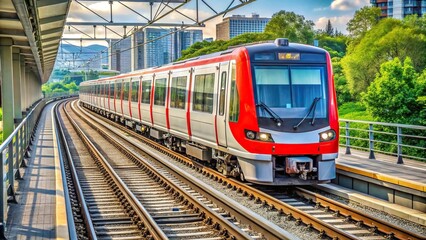 Fototapeta premium Train on track