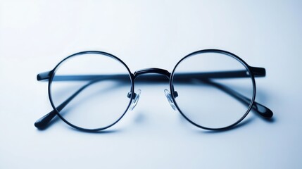 Classic Fashion Eyeglasses Isolated on a White Background