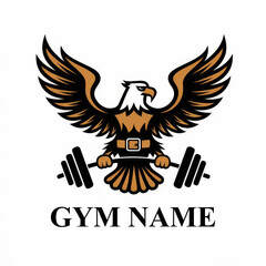 Obraz premium eagle logo, gym logo, fitness logo, vector logo, sports logo, workout logo, athletic logo, gym branding, eagle symbol, health logo, strength logo, eagle vector, exercise logo, training logo