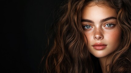 Fototapeta premium Professional Studio Portrait of a Young Woman