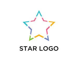 Obraz premium Creative Star Logo Design Template