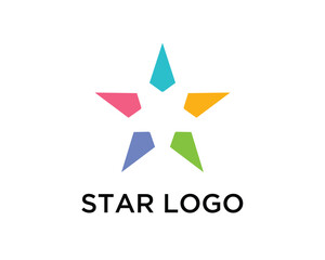 Obraz premium Creative Star Logo Design Template