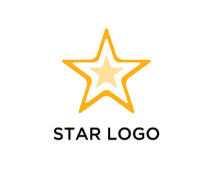 Obraz premium Creative Star Logo Design Template