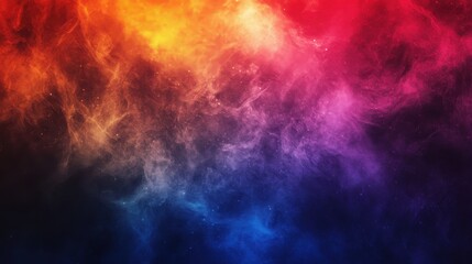 Fototapeta premium Vibrant Cosmic Explosion: A Kaleidoscope of Color and Energy