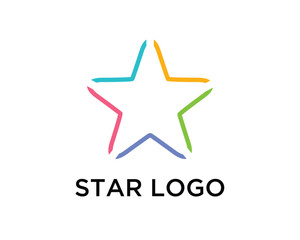 Obraz premium Creative Star Logo Design Template