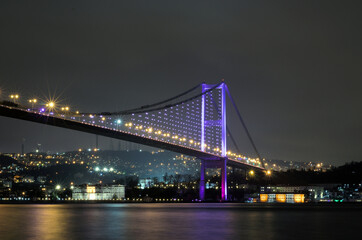 Fototapeta premium Istanbul Bosphorus Bridge at Night