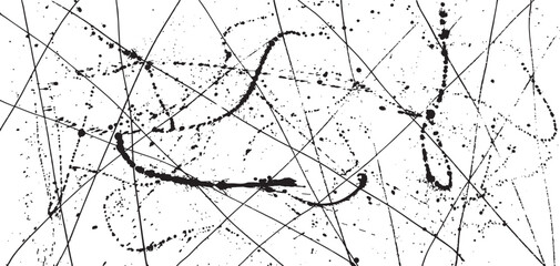 ネットワーク背景　手書きイラスト