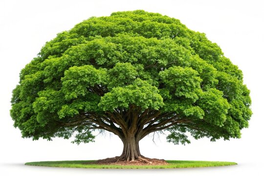 Low angle view of a Sacred fig leaf Ficus religiosa L Pipal Tree isolated on white background