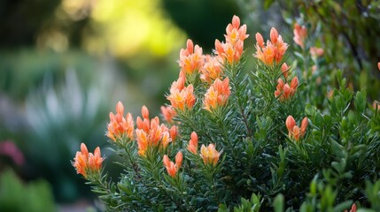 Orange bush: Castilleja #8074