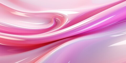 Abstract Pink Swirling Liquid