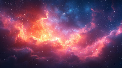 Fototapeta premium Abstract Fireworks Space Nebula Galaxy Supernova Background Image