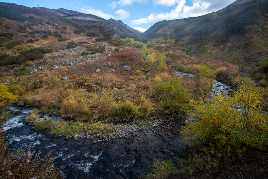autumn landscape in the mountains