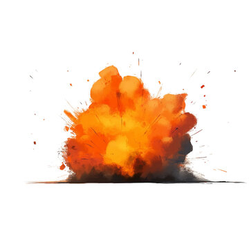 recommend clip art: Cartoon of a clipart style bomb on a white background.