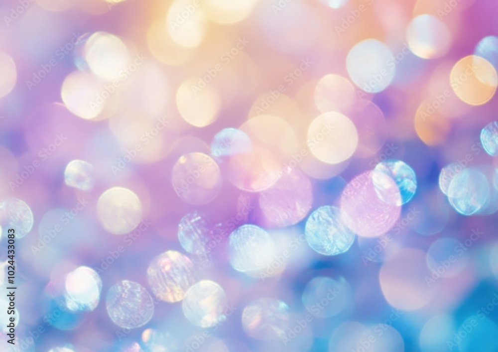 Aufkleber beautiful blurred background with holographic colors creating dreamy atmosphere. soft bokeh effect a