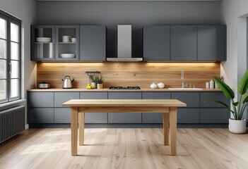 modern kitchen interior with kitchen