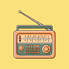 radio broadcast vintage.eps