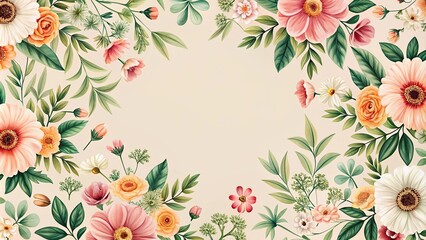 Obraz premium Low angle view of simple and minimalistic floral patterns in bloom
