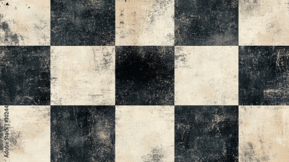 Aufkleber a textured checkerboard pattern in muted colors, ideal for backgrounds or design projects.