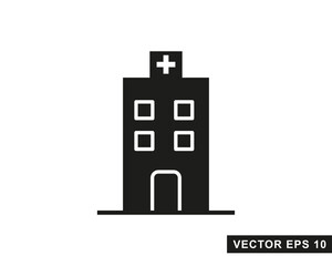 Hospital line icon. Hospital icon logo