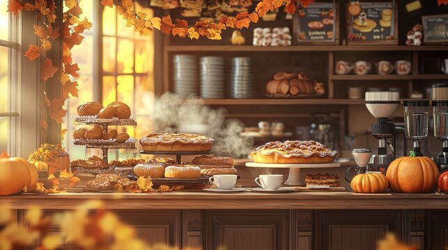 A quaint bakery cafe