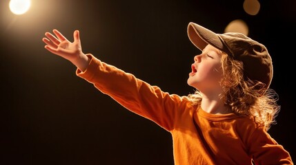 Children showcasing their unique talents in a variety show setting, from singing to juggling, highlighting the diversity of skills