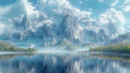 Naklejka premium Breathtaking Natural Stone Archway Overlooking a Turquoise Sea and Blue Sky