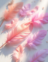 Obraz premium Pastel Feathers
