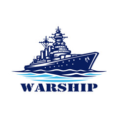 Vector illustration of a war ship © Argo Studio