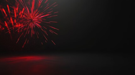 Vibrant Fireworks Exploding in the Night Sky