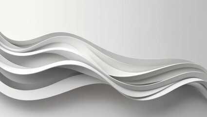 Obraz premium Abstract wavy background with flowing white lines and dynamic swirls. Perfect for futuristic business designs or fluid wallpapers.