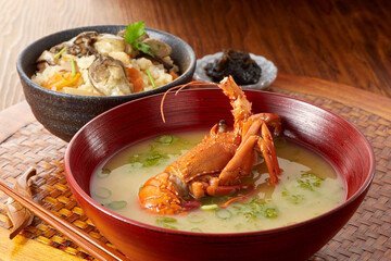 伊勢海老の味噌汁